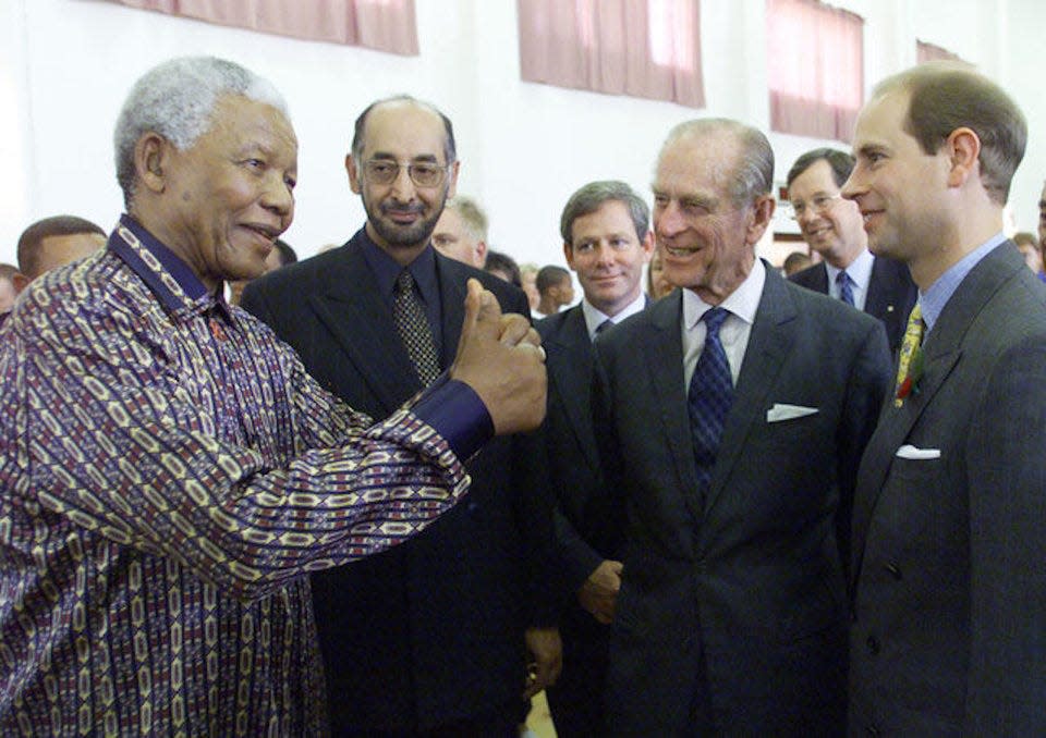 Prince Philip with Nelson Mandela