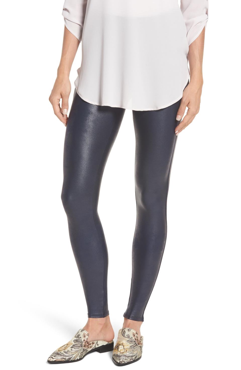 15) Faux Leather Leggings