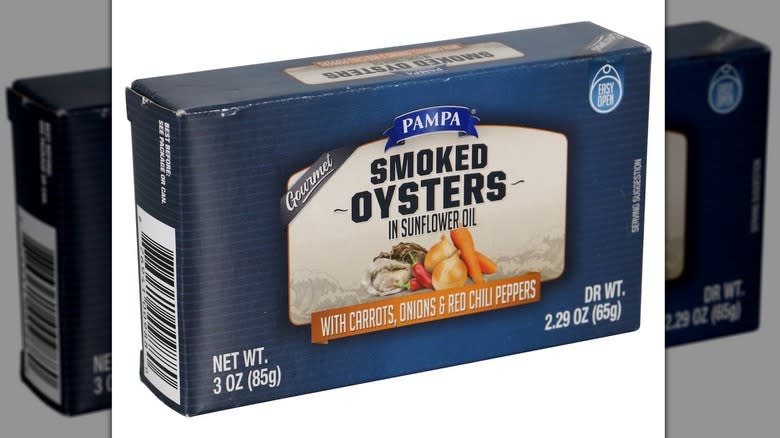 canned smoked oysters