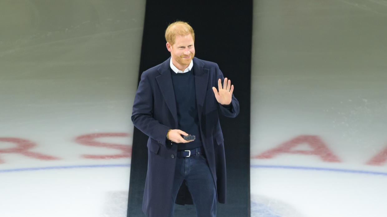  Prince Harry followed in Queen Elizabeth's footsteps as he and the Duchess of Sussex were special guests at a Canadian Sporting event. 