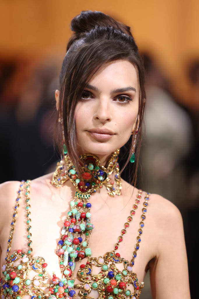 A closeup of Emily Ratajkowski