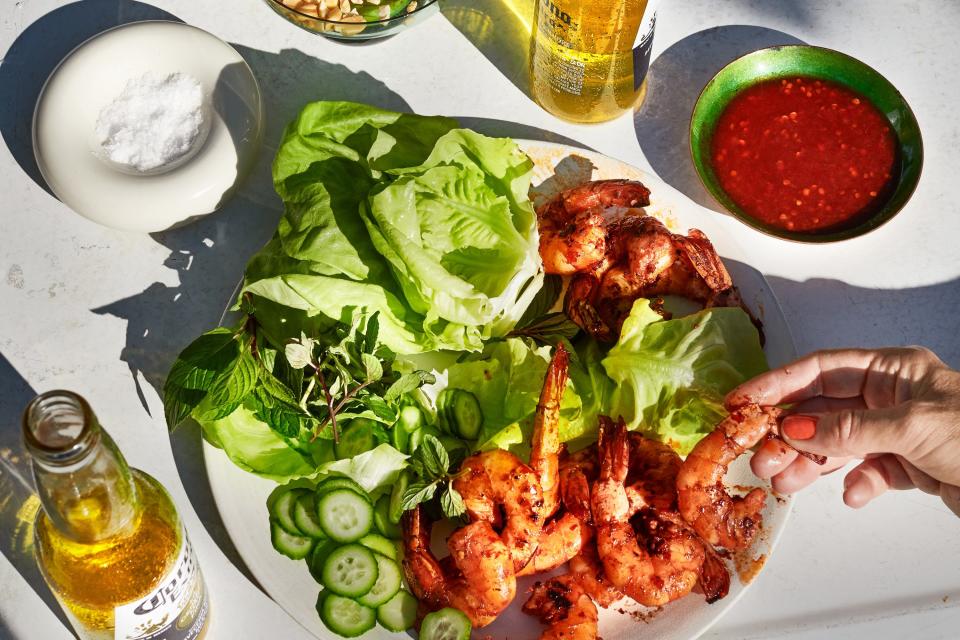 Sambal Shrimp Lettuce Wraps