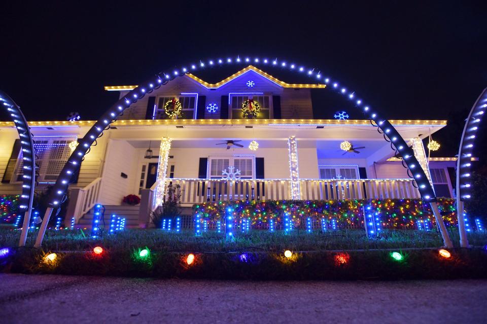 Jack Wheeler's Garibaldi Avenue Christmas lights display features about 10,000 lights timed to a 33-minute musical program.