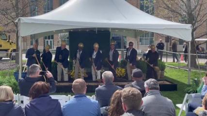 Notre Dame officials break ground on new football operations facility