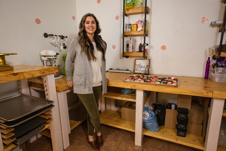 Steph Butler, owner of Hello Cakery and Macarons is pictured in her home bakery in Las Cruces on Wednesday, Feb. 2, 2022.