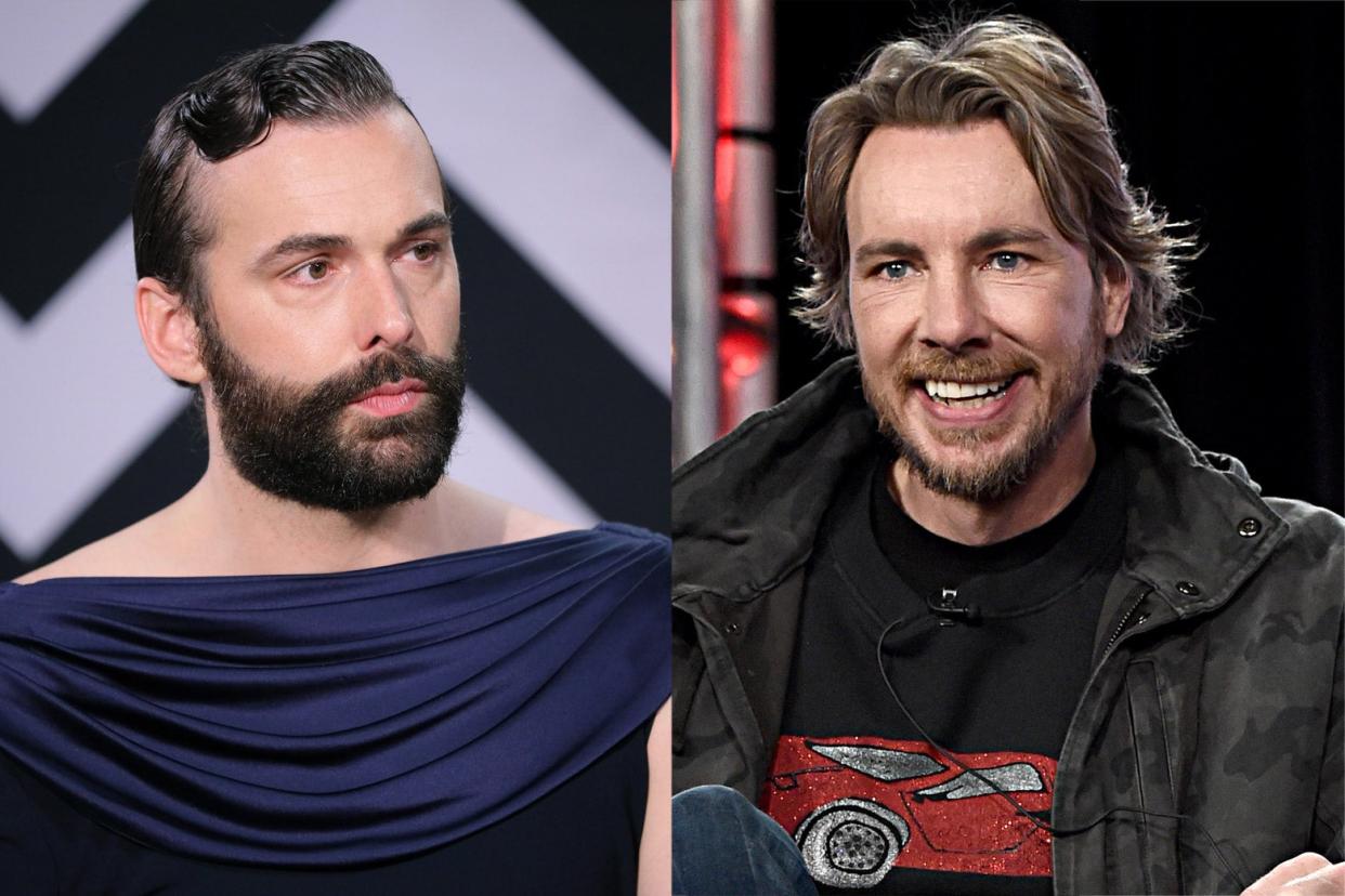 Left: Jonathan Van Ness. Right: Dax Shepard.