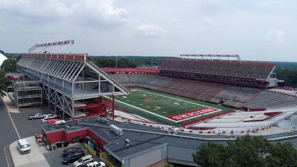 The Rutgers football stadium in Piscataway. In 2019 Rutgers announced that it reached a deal with SHI International Corp., a global IT provider, for naming rights to the facility.