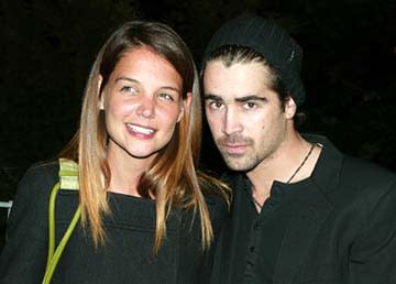 Katie Holmes and Colin Farrell at the New York premiere of 20th Century Fox's Phone Booth