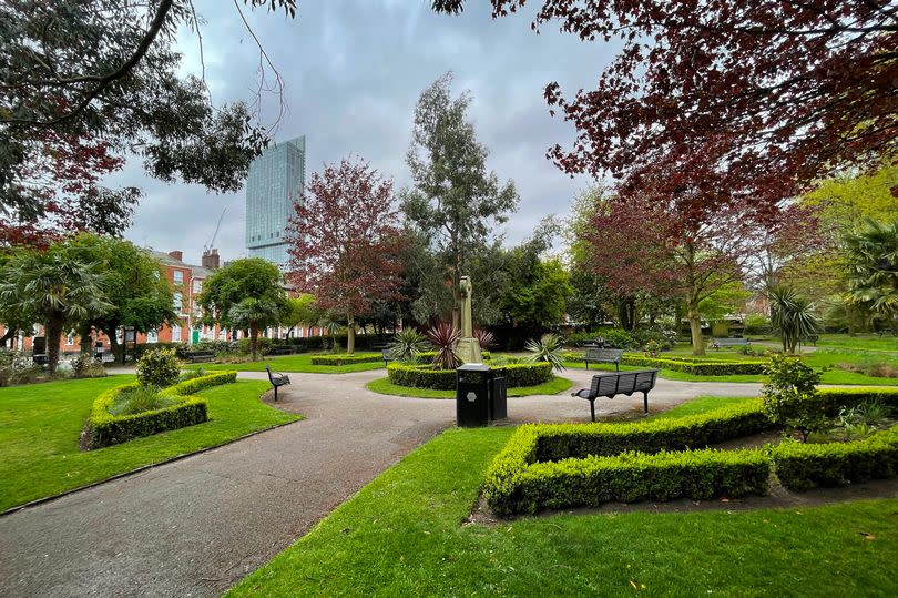 The trail includes St Johns Gardens in the city centre -Credit:Manchester Evening News