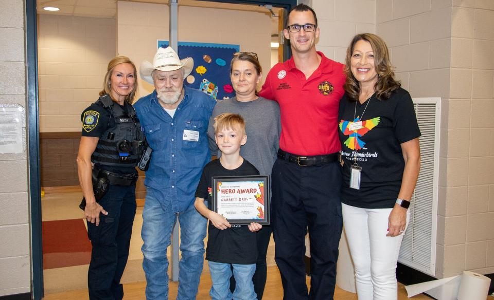 Garrett Brown, 8 Year-Old Boy Honored for Saving Classmate From Choking on a Chicken Nugget at Oklahoma School