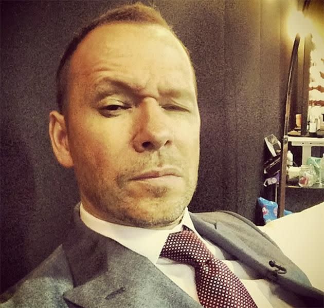 It looks like Donnie Wahlberg has been practising his selfie poses. Source: Instagram