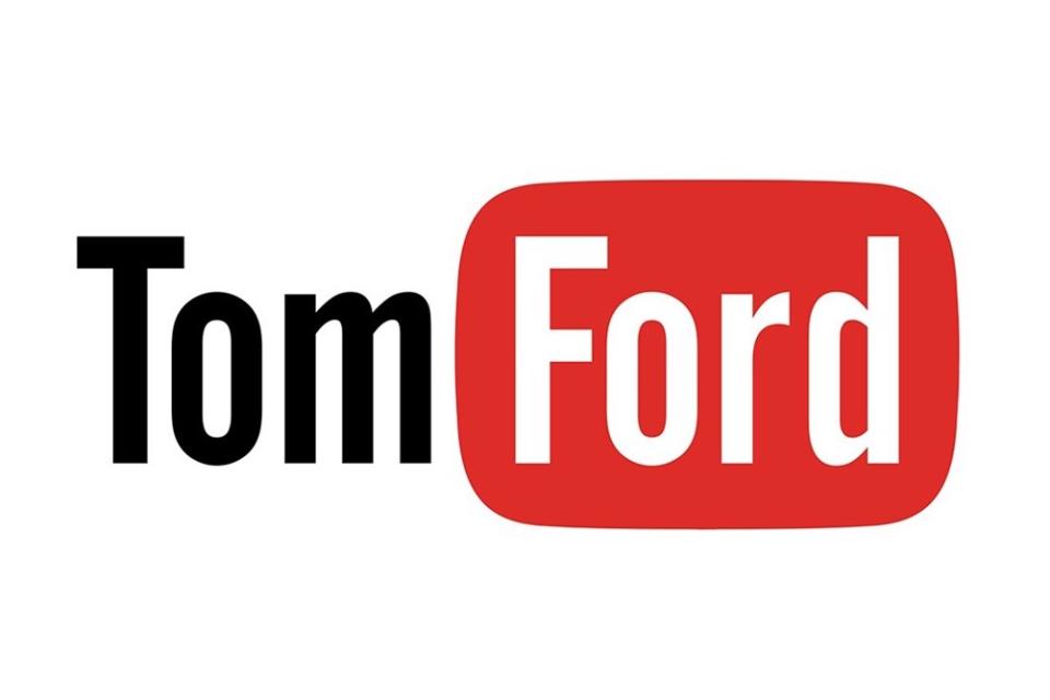 <p>Tom Ford convertido en youtube. Se lo ve bastante atractivo y más colorido que el simple logo negro que usa el diseñador de moda. </p>