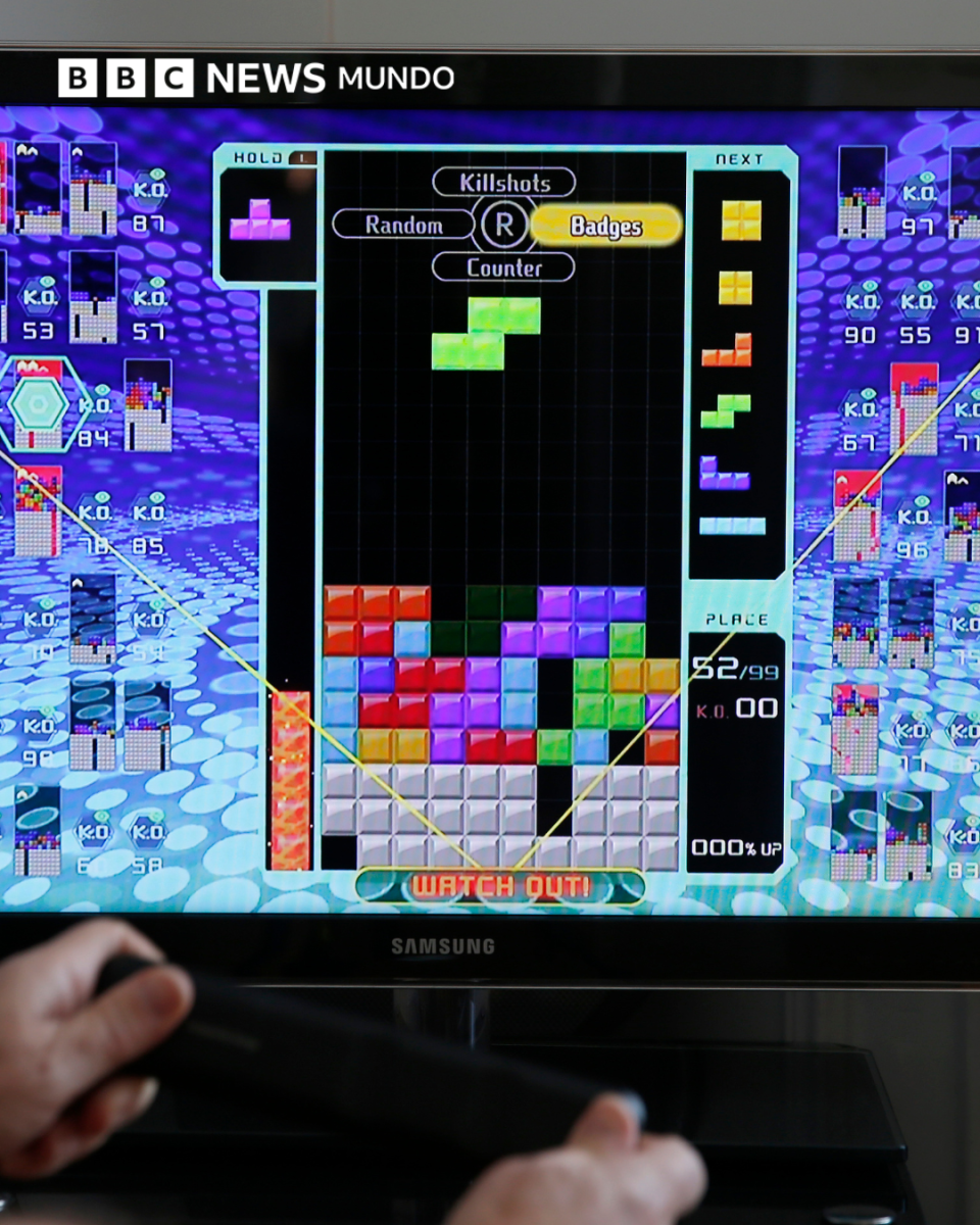 Pantalla de tetris 