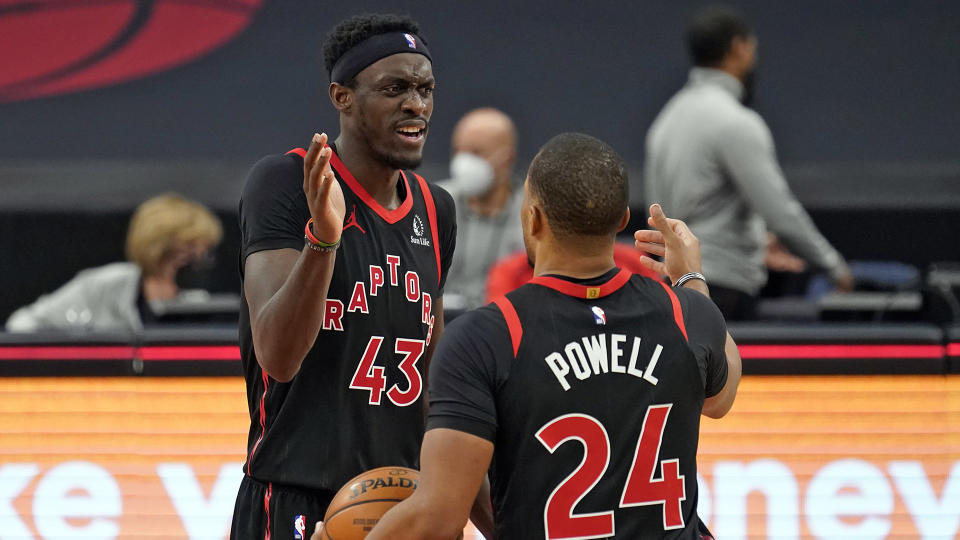 Toronto Raptors' Pascal Siakam and Norm Powell have levelled up in February. (AP Photo/Chris O'Meara)