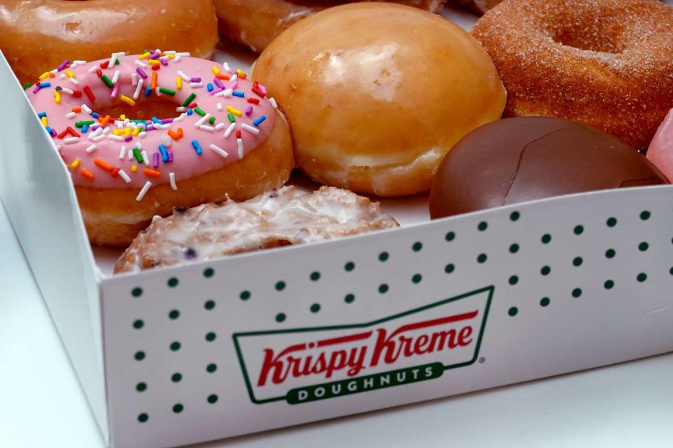 <p>Scott Olson/Getty</p> Krispy Kreme