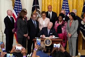 Biden's signs executive order today  –  the second anniversary of George Floyd’s death.