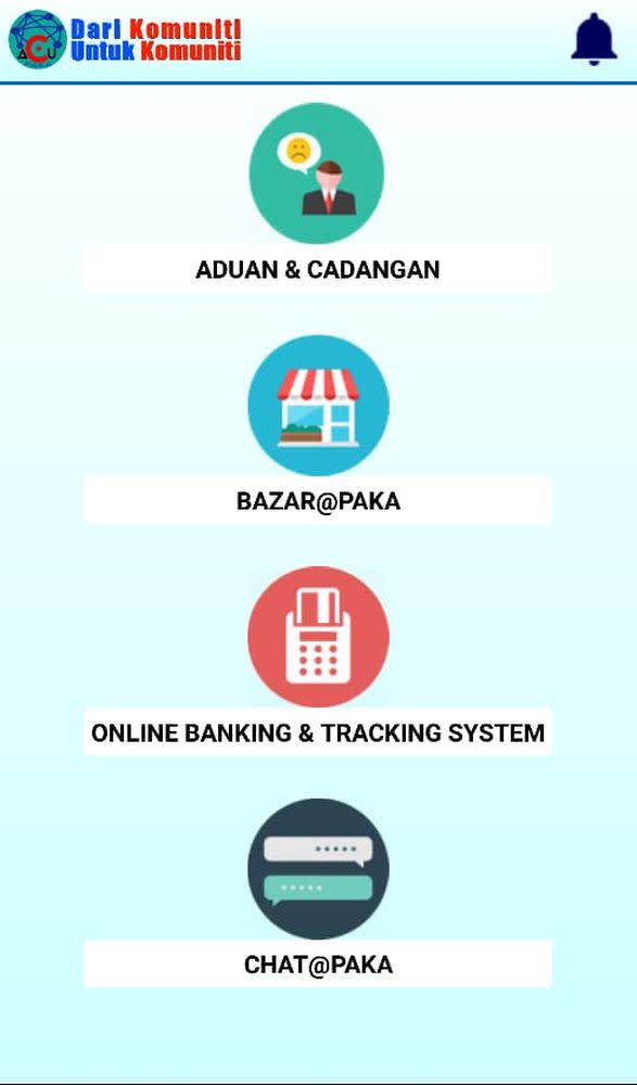 From the AcuPaka homepage, users can choose to reach out to a government agency, do some shopping, conduct online banking transactions, or simply chat with their contacts.