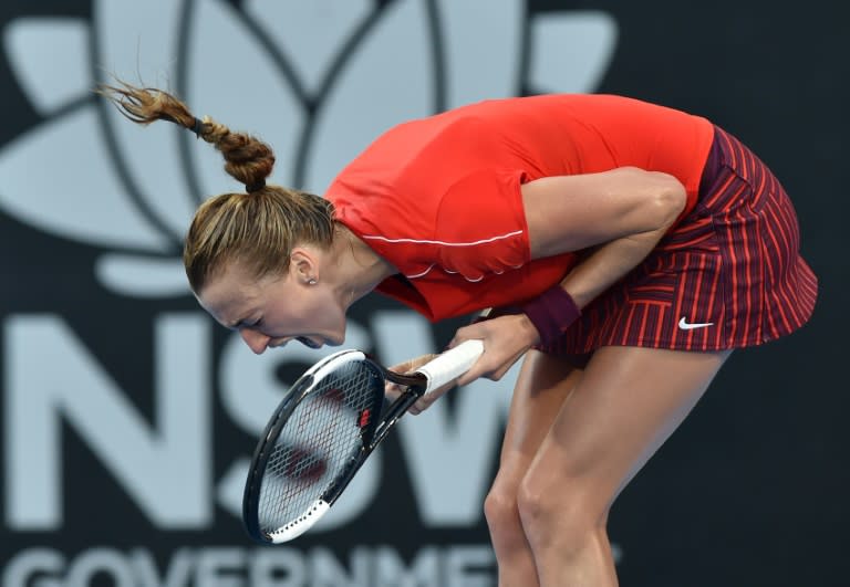 Petra Kvitova had beaten Ashleigh Barty both the previous times they played but had to dig deep to win, coming back from an 0-3 deficit in the final set