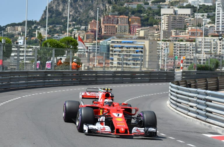 Ferrari's Kimi Raikkonen is on pole position for the 2017 Monaco Grand Prix