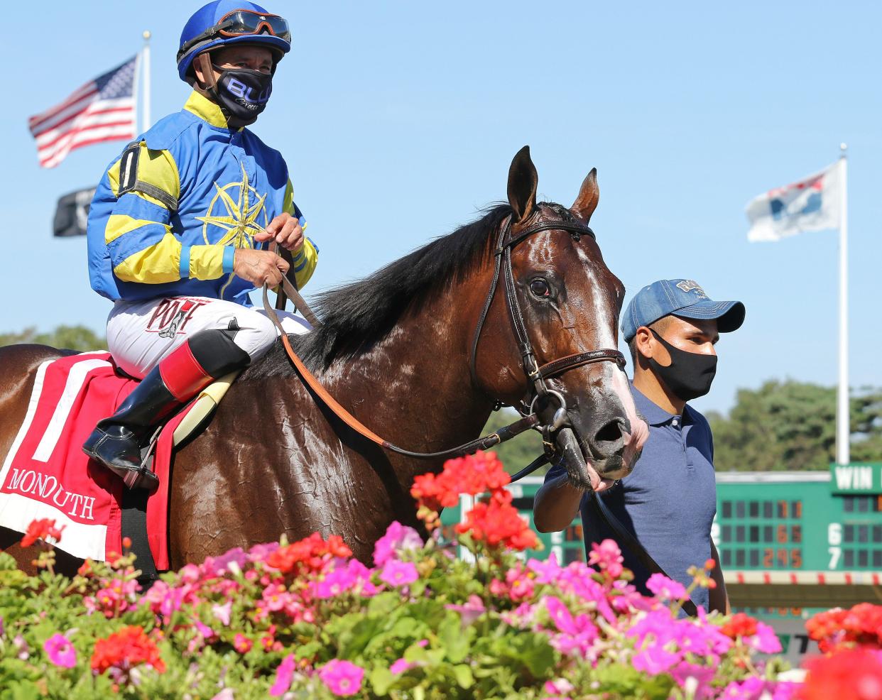 Analyze It, with Joe Bravo riding, won the $150,000 Grade III Red Bank Stakes at Monmouth Park Racetrack in Oceanport, N.J. on Saturday September 5, 2020.
