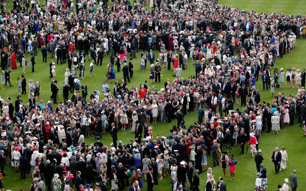 Can you see the Queen amongst her subjects? [Photo: Getty]