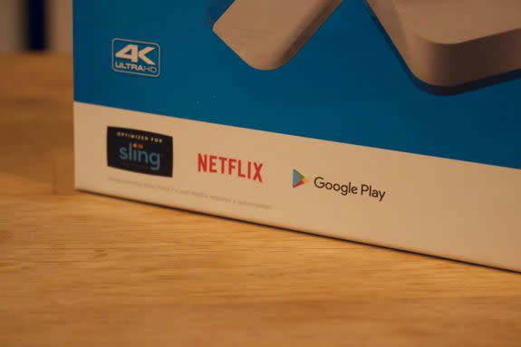 The AirTV Player and Netflix support 4K, but Sling TV doesn't yet.