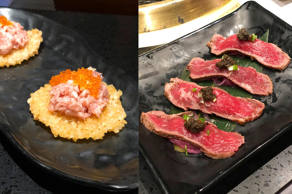 Yakiniku Topic｜Causeway Bay $458 All-you-can-eat Japanese A5 Kumamoto Kuroge Wagyu Beef! The CP value is very high, you can eat Hida beef sashimi / black truffle roast beef he he / opening limited to send the original lobster sashimi boat