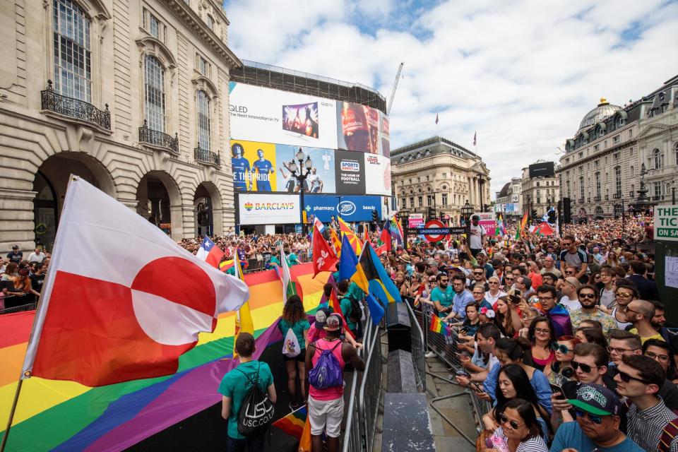 Thousands will line the route of this year's Pride parade in London (Getty Images)