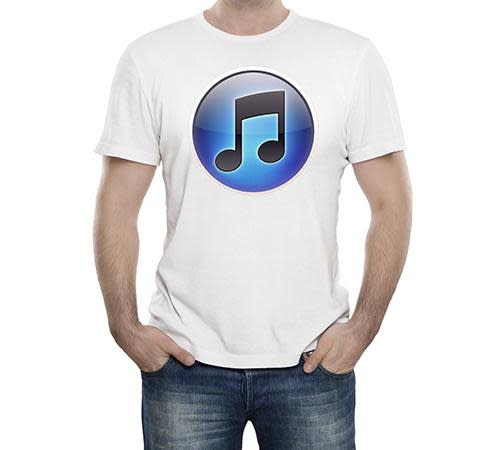 T-shirt with iTunes logo