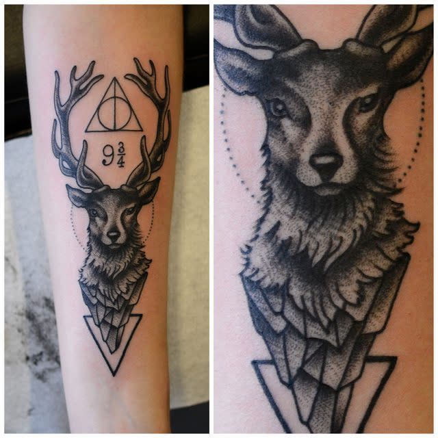 stag patronus tattoo