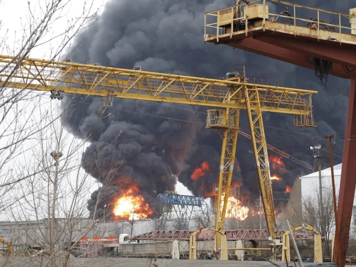 Belgorod Russia oil refinery attack