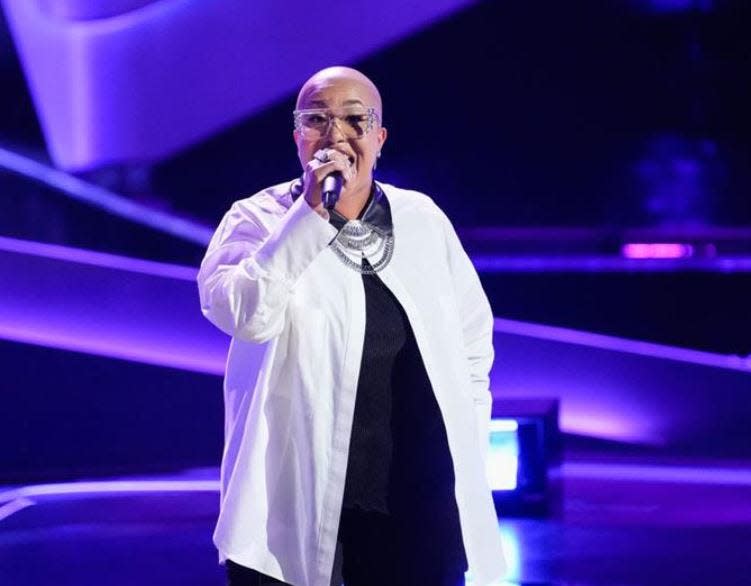 West Palm Beach resident JaRae Womack on "The Voice," part 5 of the blind auditions.