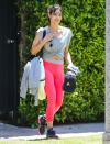 <p>Sofia Boutella steps out in her workout gear on Monday in L.A.</p>