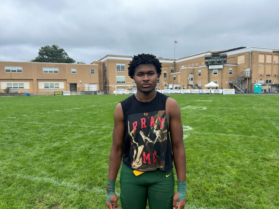 Audubon's Jimmy Davies had quite a Saturday. He was crowned Homecoming King, played in his first-ever football game and helped the Green Wave to a big 13-0 win against Overbrook.