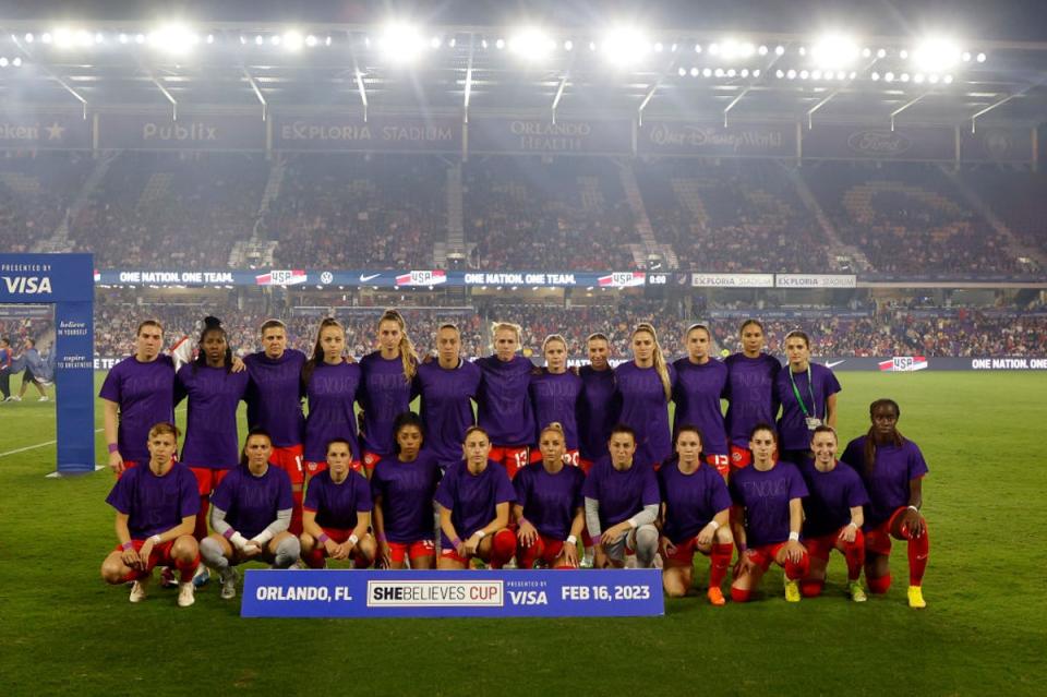 Canada protested before kick off (Getty Images)