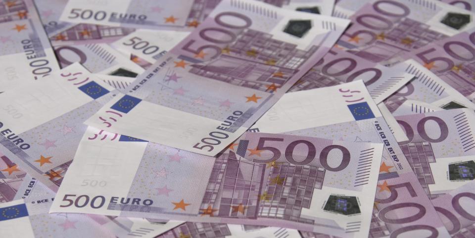 Varie banconote da 500 euro (foto: Getty Images)