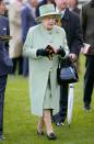 <p>Of course The Queen wore green to celebrate her 86th Birthday. [Photo: Getty] </p>