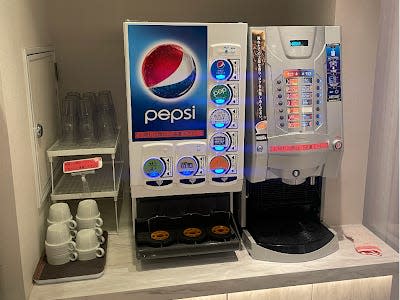 soda area at a japanese love hotel