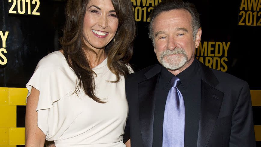 Robin and his widow Susan. Source: AAP