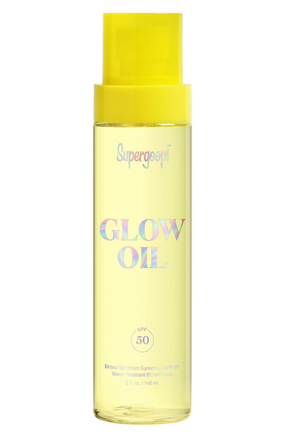 5) Supergoop Glow Oil SPF 50