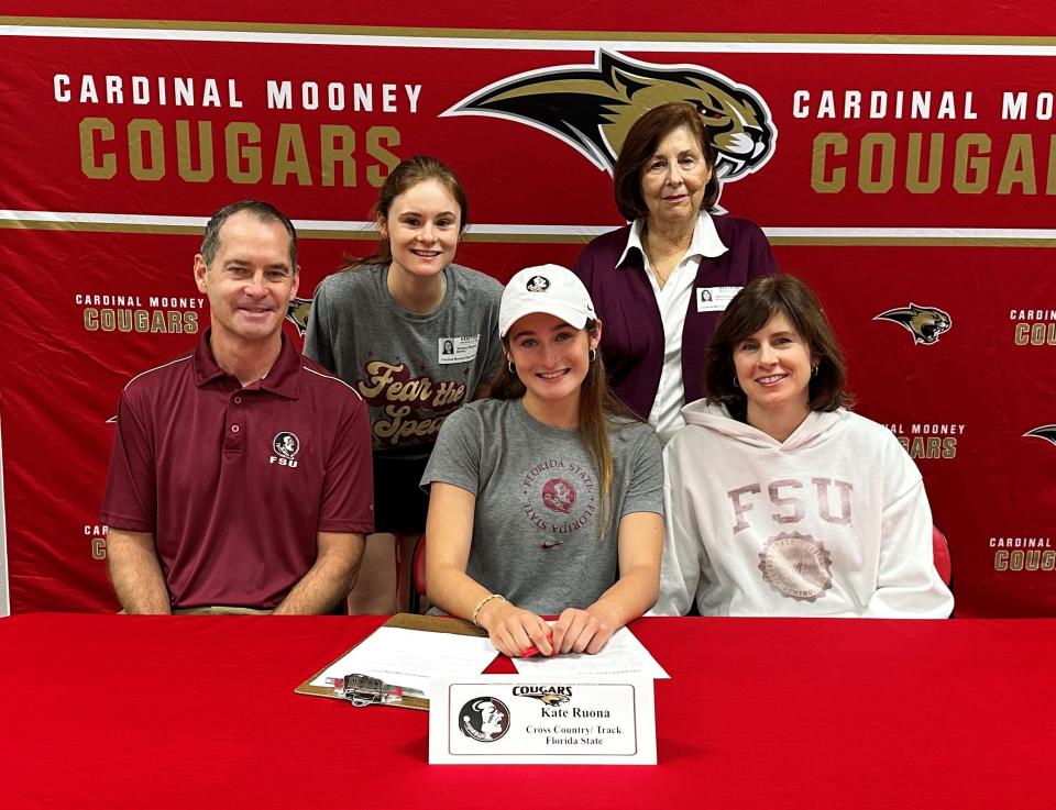 Cardinal Mooney's Kate Ruona heading to Florida State to compete in track and field and run cross country.