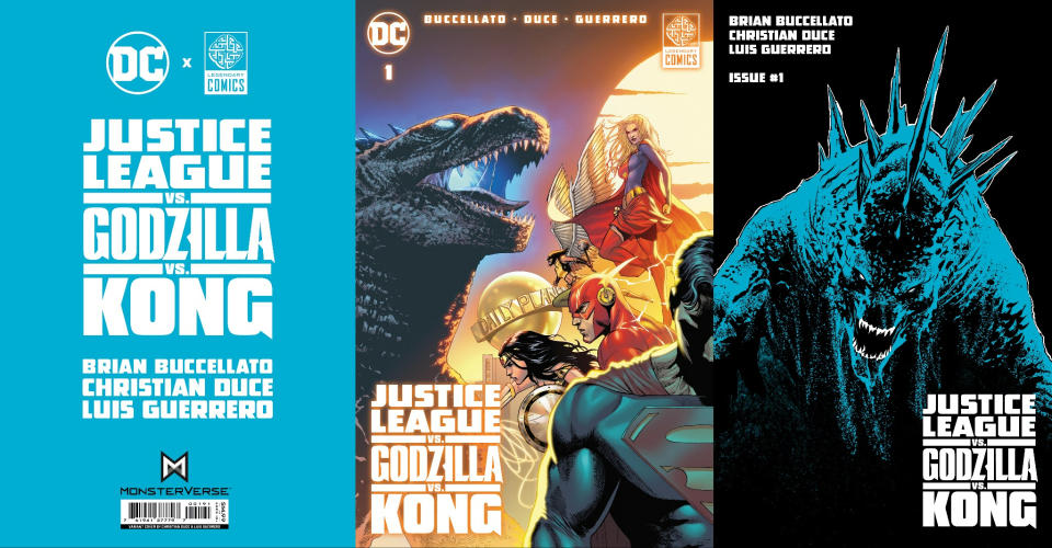 Justice League Vs. Godzilla Vs. Kong art