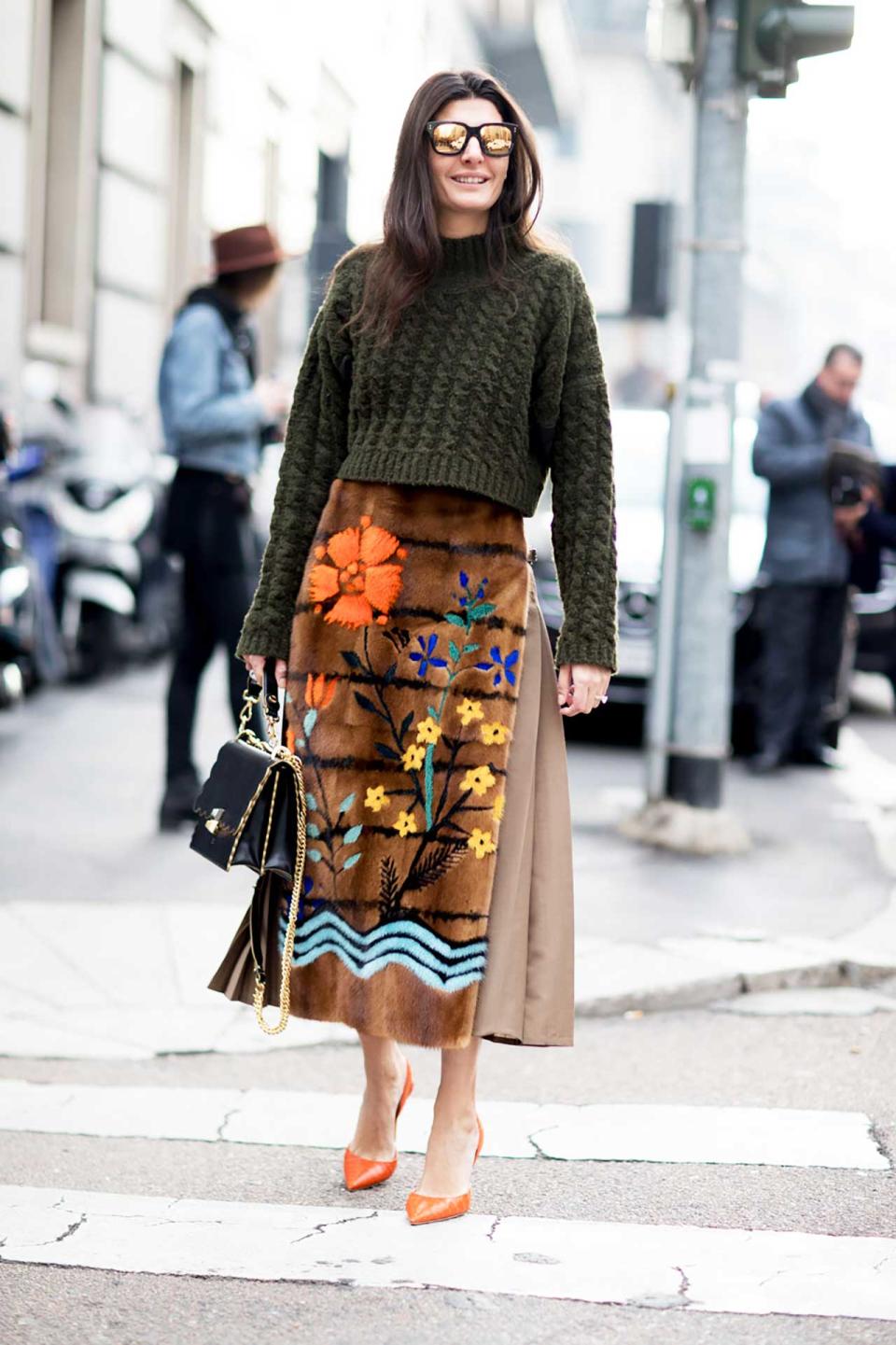 Giovanna Battaglia Engelbert In Fendi