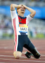 Behindertensport / Leichtathletik / Maenner : Paralympics 2004 , Athen , 25.09.04 , 200m Finale T42 Wojtek CZYZ / GER / Gold Foto:BONGARTS/Lars Baron