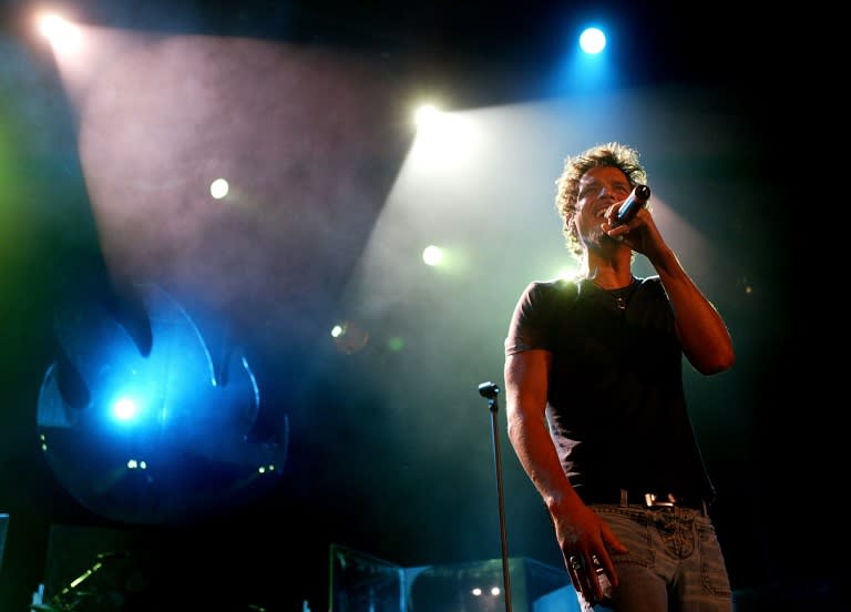 Chris Cornell performs with Audioslave in 2003