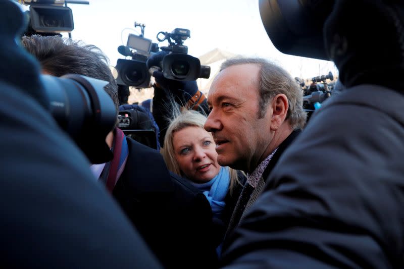 FILE PHOTO: Actor Spacey arrives to face a sexual assault charge at Nantucket District Court