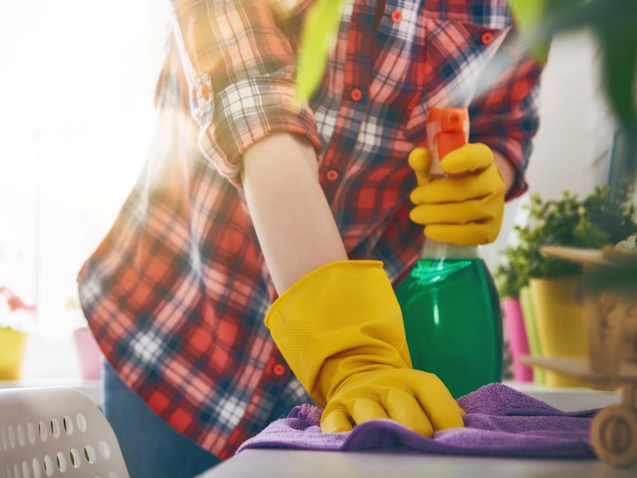 A long-term study has revealed that regular use of cleaning sprays has an impact on health comparable with smoking: Getty Images