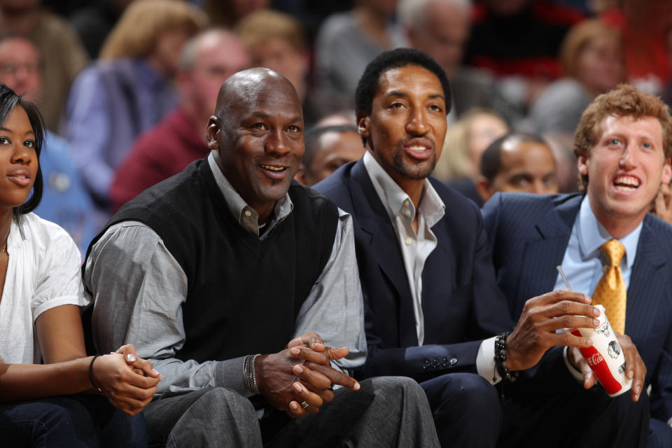 When it comes to the GOAT debate, Scottie Pippen says it’s MJ > LeBron. (Photo by Gary Dineen/NBAE via Getty Images)