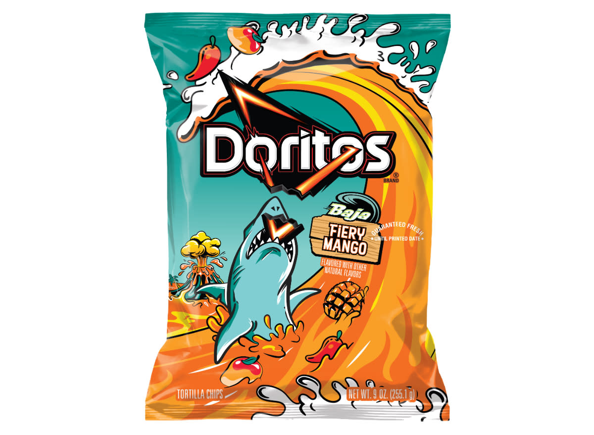 bag of doritos baja fiery mango chips