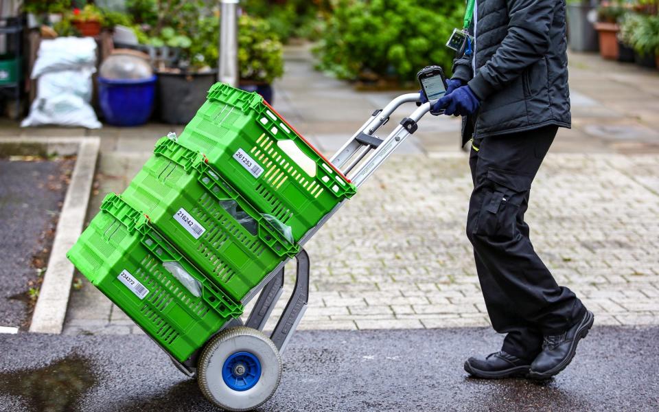 online grocery delivery - Hollie Adams/Bloomberg